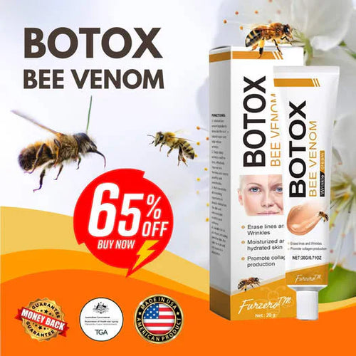👨‍⚕️ Hergestellt und versendet in den USA ✅ Botox-Bienengift-Faltenentfernungscreme – LETZTER TAG 80 % RABATT