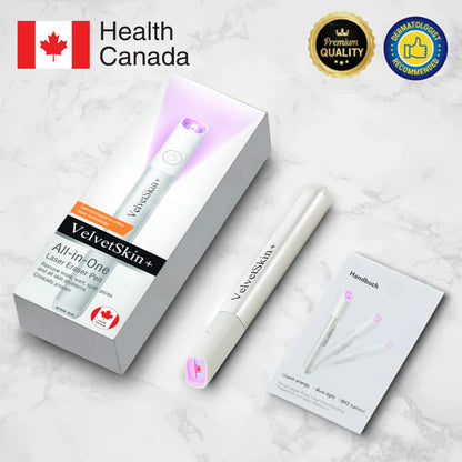 🛡️WishTint® VelvetSkin+ Integrated laser eraser ⚔︎(⚡powered by CO₂ laser technology - effectively removes moles, warts, skin labels, pigmentation spots and other skin defects)