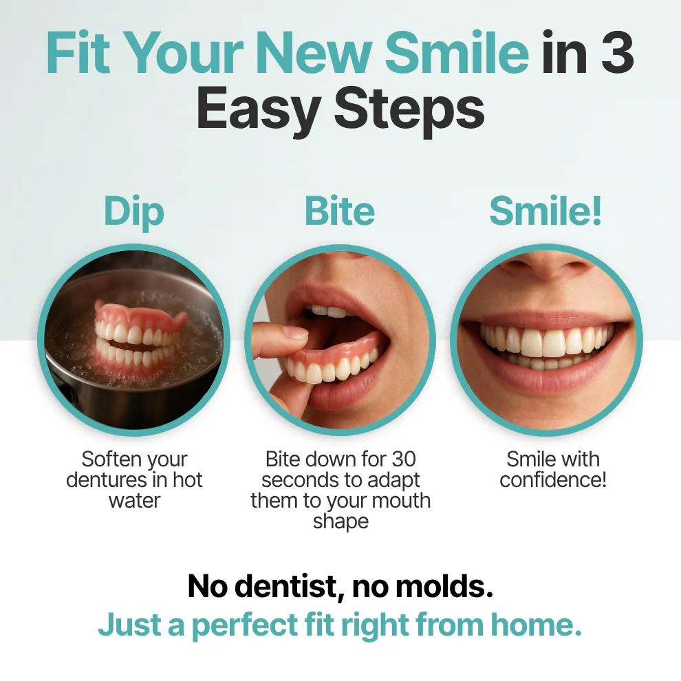 Ends Today: 70% OFF!homesonline™ Custom-Fit Full Functional DenturesMake you more confident
