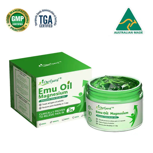 Ourlyard® Advanced Magnesium & Emu Oil Massage Pain Relief Gel
