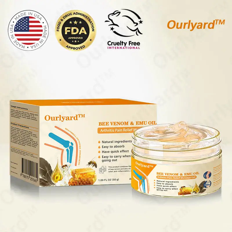 Ourlyard™ Emu Oil & Bee Venom Arthritis Pain Relief Massage Gel