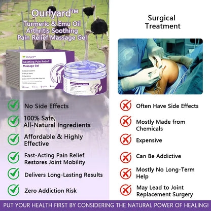 Ourlyard™ Emu Oil & Turmeric Arthritis Soothing Pain Relief Massage Gel