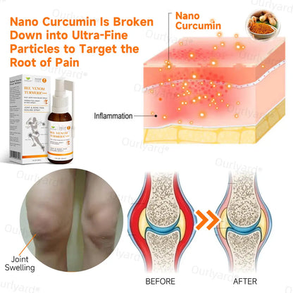 Ourlyard® Fast-Acting Bee Venom and Turmeric Joint & Bone Pain Healing Spray