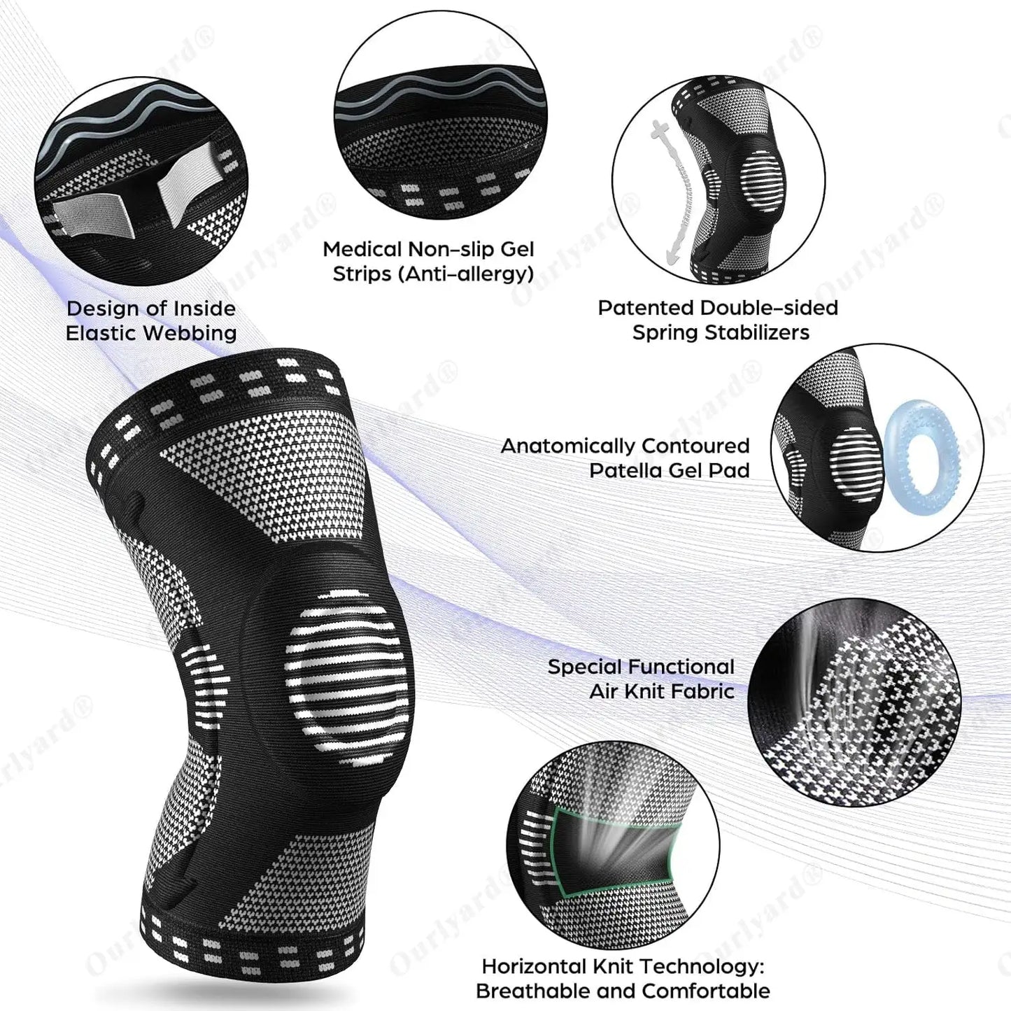 Ourlyard® Professional Knee Brace for Pain Relief