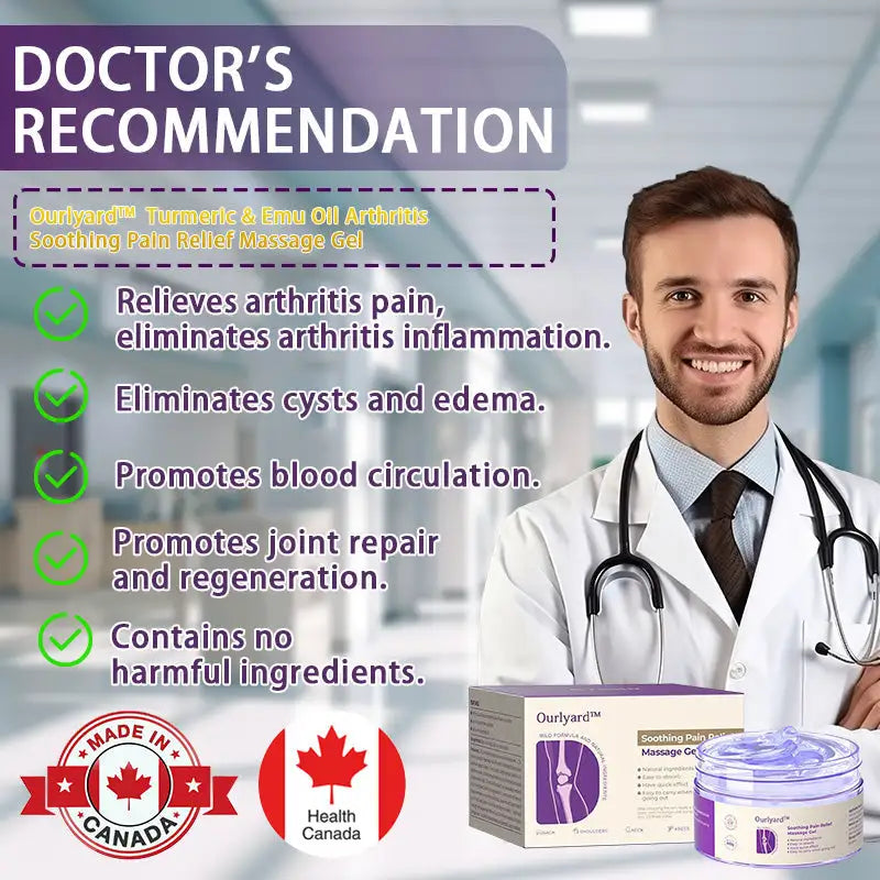 Ourlyard™ Turmeric & Emu Oil Arthritis Soothing Pain Relief Massage Gel