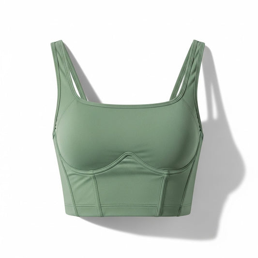 The "Aura" Double-Strap Longline Bra